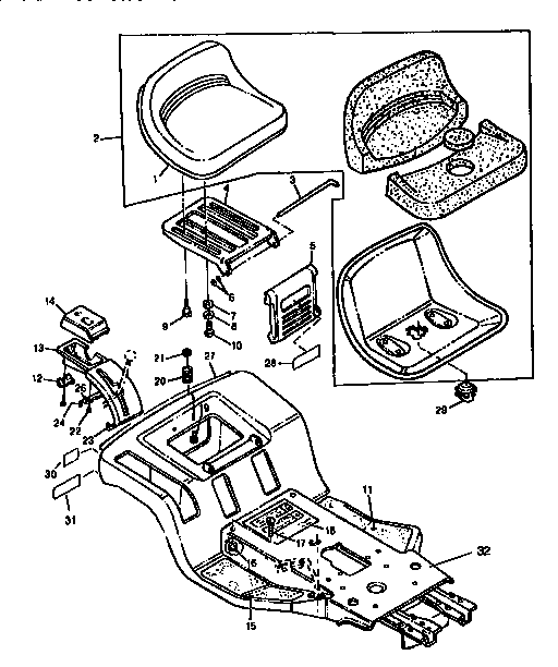 Frame and seat