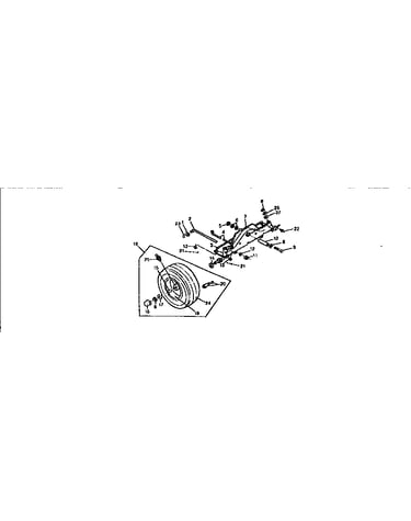 Front axle and wheels