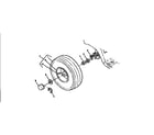 Craftsman 750256060 rear wheels and tires diagram