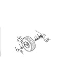 Rear wheels and tires