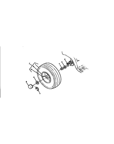 Rear wheels and tires