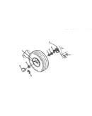 Rear wheels and tires