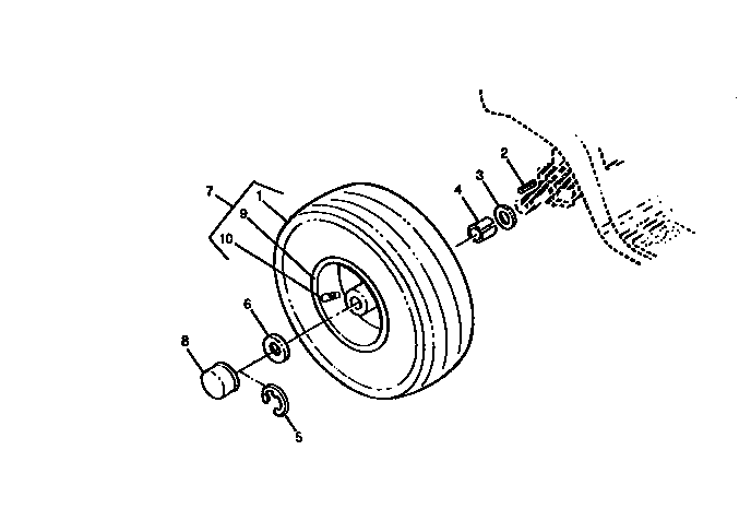 Rear wheels and tires