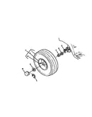 Rear wheels and tires