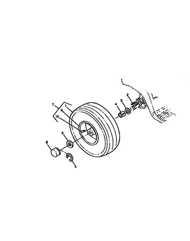 Rear wheels and tires