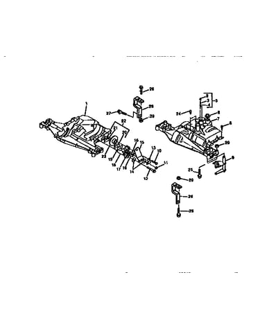 Transaxle shifter, brake and case