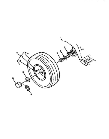 Rear wheels and tires
