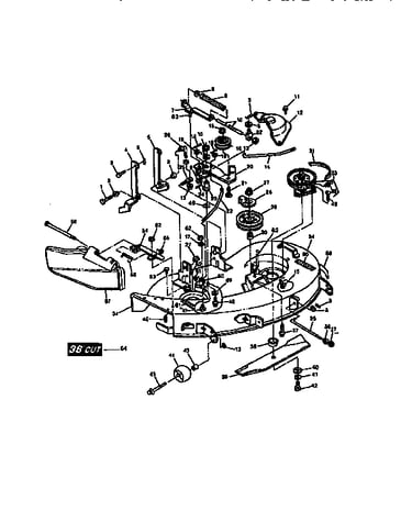 Mower deck 38" (97 cm)