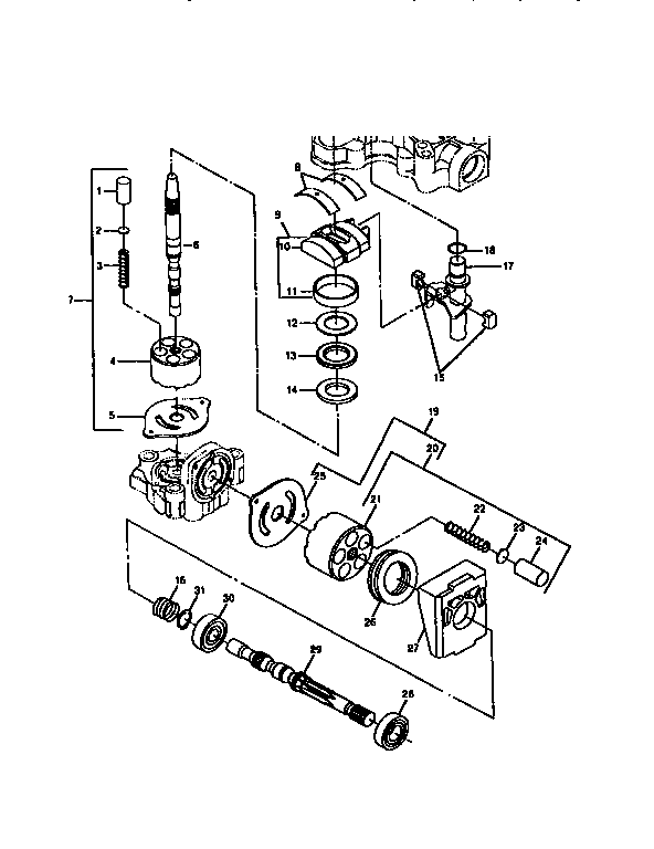 Range shift, pump and motor