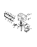 Fuel line, muffler, drive sheave