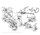 Craftsman 88427 4 and 5 h.p. motor mount assembly diagram