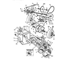 Craftsman 88427 8 and 10 h.p. motor mount assy. diagram