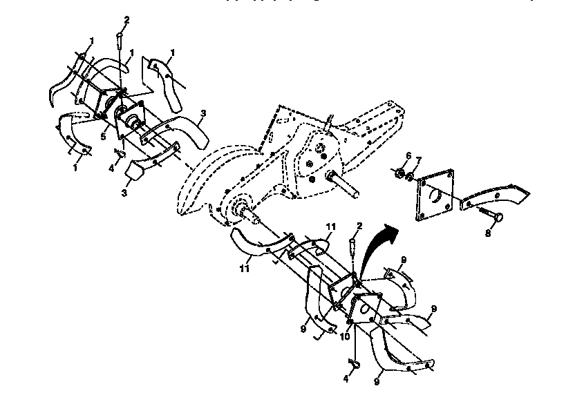 Tine assembly