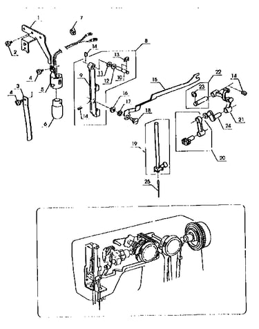 Neddle bar assembly