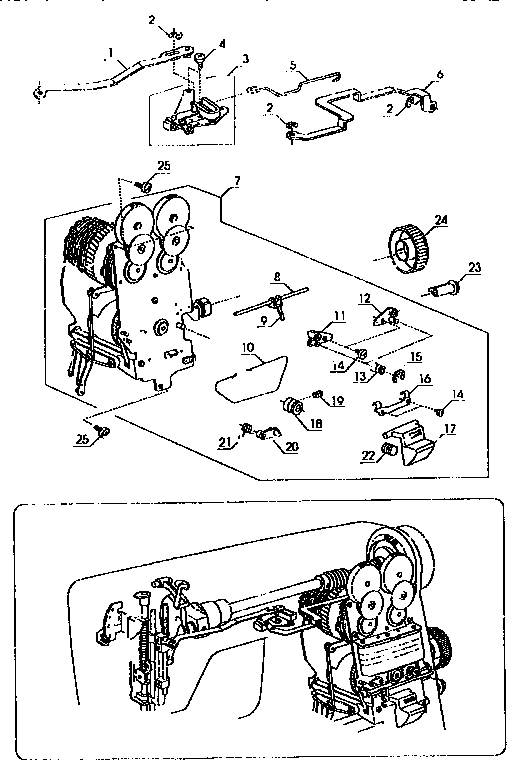 Zigzag guide assembly