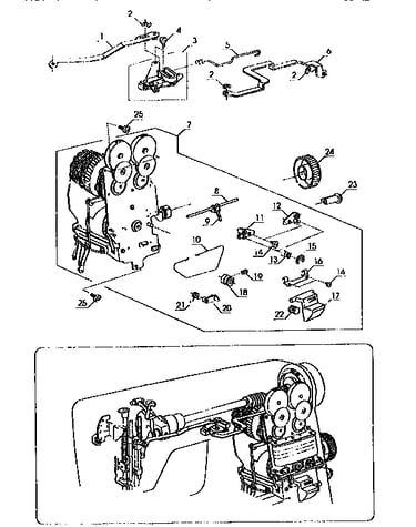 Zigzag guide assembly