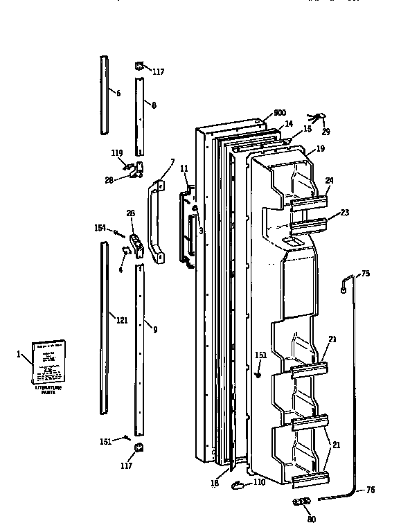 Freezer door
