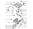 Eureka AV9875AT nozzle and motor assembly diagram