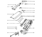 Eureka AV9875AT handle and bag housing diagram
