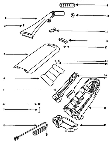 Handle and bag housing