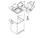 Kenmore 11092573110 top and cabinet diagram