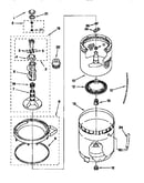Agitator, basket and tub