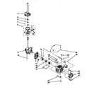 Kenmore 11092573210 motor and pump diagram