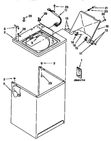 Top and cabinet