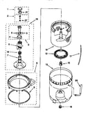 Agitator, basket and tub