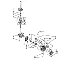 Kenmore 11092580000 motor and pump diagram