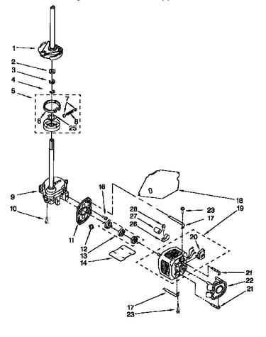 Motor and pump