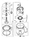 Agitator, basket and tub