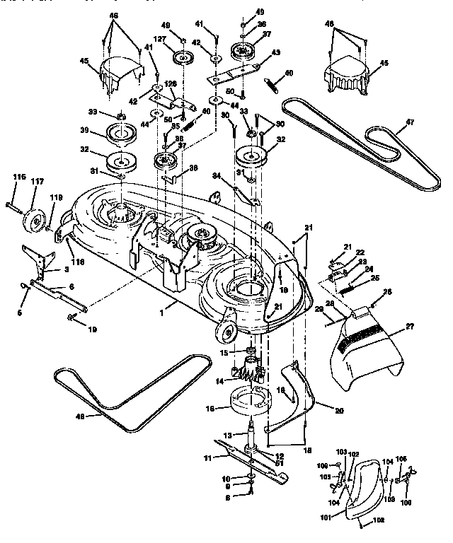 46" MOWER DECK