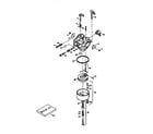 Tecumseh OHSK120-222012D carburetor 632536 (71/143) diagram