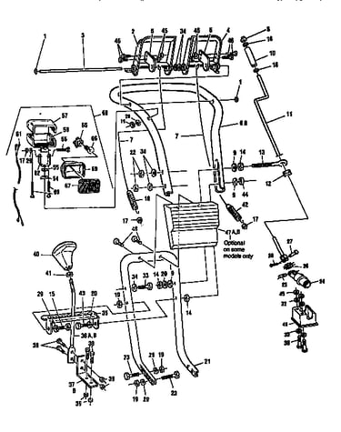 Upper handle assembly