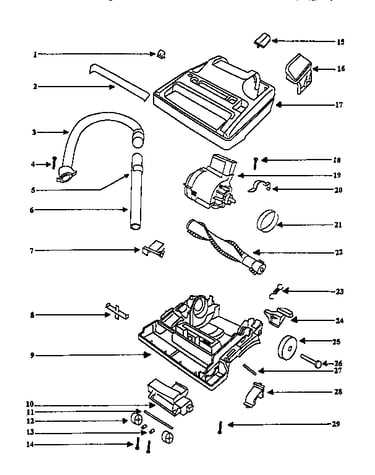Nozzle and motor assembly