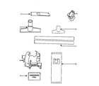 Eureka 9873AT attachment parts diagram