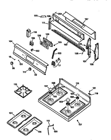 Control panel and cooktop