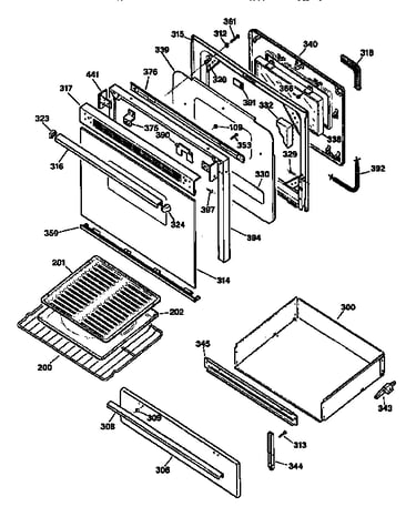 Door and drawer
