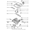 Eureka 9721ATX nozzle and motor assembly diagram