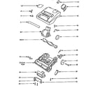 Eureka 9621ATH nozzle and motor assembly diagram