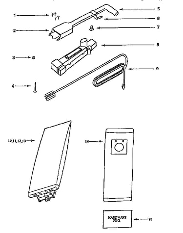 Handle and bag housing