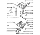 Eureka 9834DTH nozzle and motor assembly diagram
