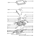 Eureka CV850A nozzle and motor assembly diagram