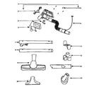 Eureka CV850A attachment parts diagram