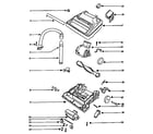 Eureka AU9875AT nozzle and motor assembly diagram