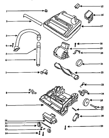 Nozzle and motor assembly