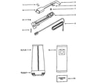 Eureka 9410DTX handle and bag housing diagram