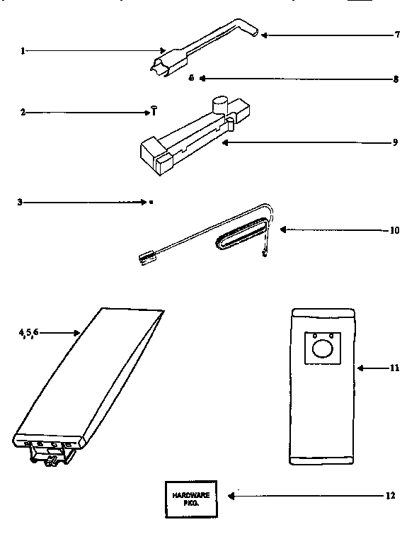 Handle and bag housing