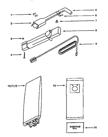 Handle and bag housing